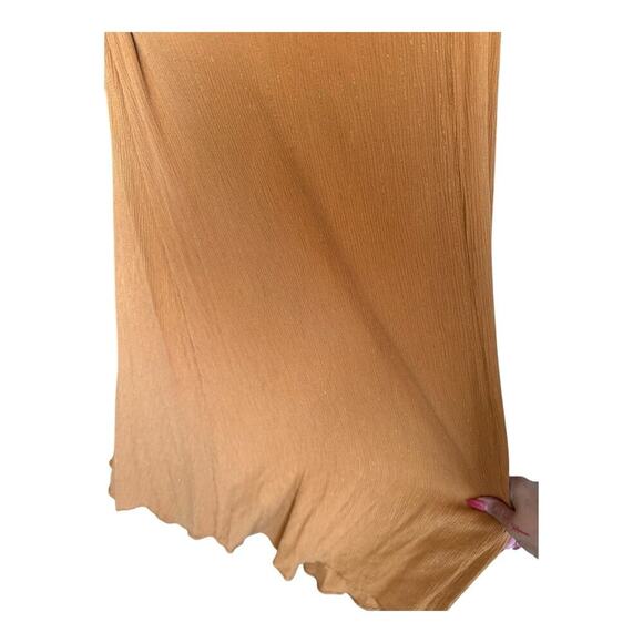 L'AGENCE Gathered Maxi Dress Surplice Neckline Dolman Sleeve Side Slit Medium - Picture 9 of 16